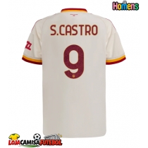 Camisa de Futebol AS Roma Santiago Castro #9 Equipamento Secundário 2026-27 Manga Curta